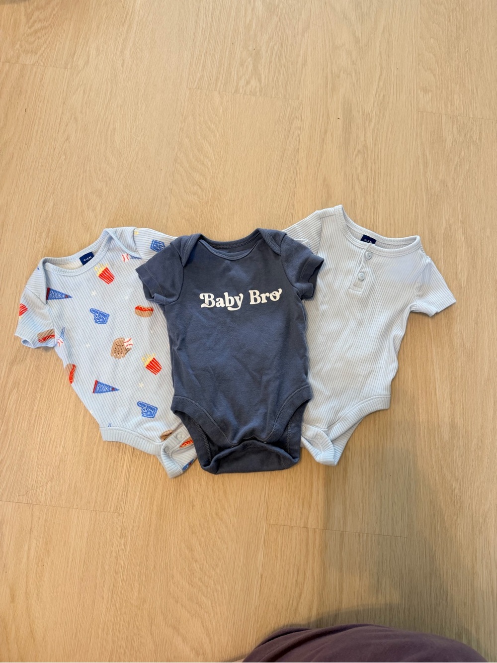 Old Navy Navy 'Baby Bro' Short-Sleeve One-Piece